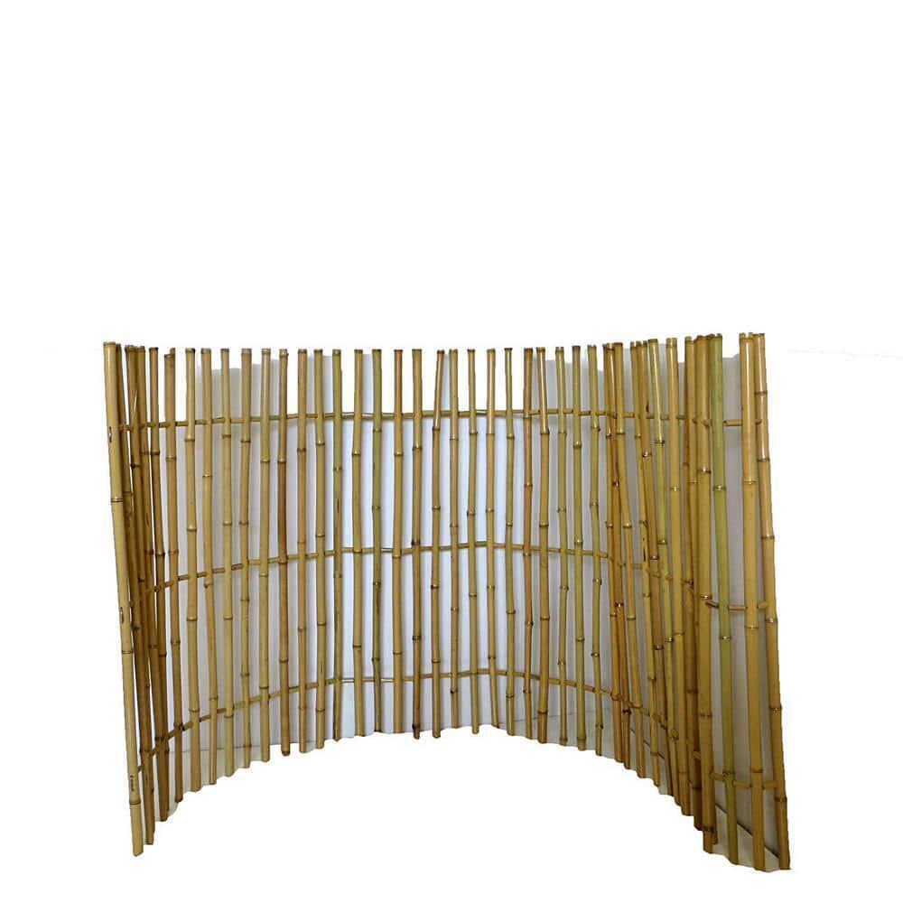Ornamental Fence Bamboo Brown All-Natural Classic Picket Style 3 ft. H x 5 ft.