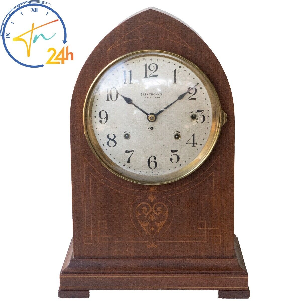 Antique 1900s Seth Thomas 8 Bells Sonora Chime Mantle Clock