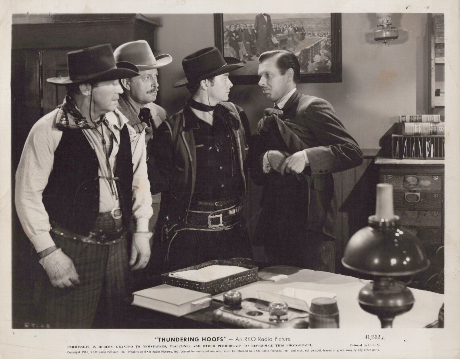 Tim Holt in Thundering Hoofs (1941) ❤ Hollywood Movie Scene Vintage Photo K 440