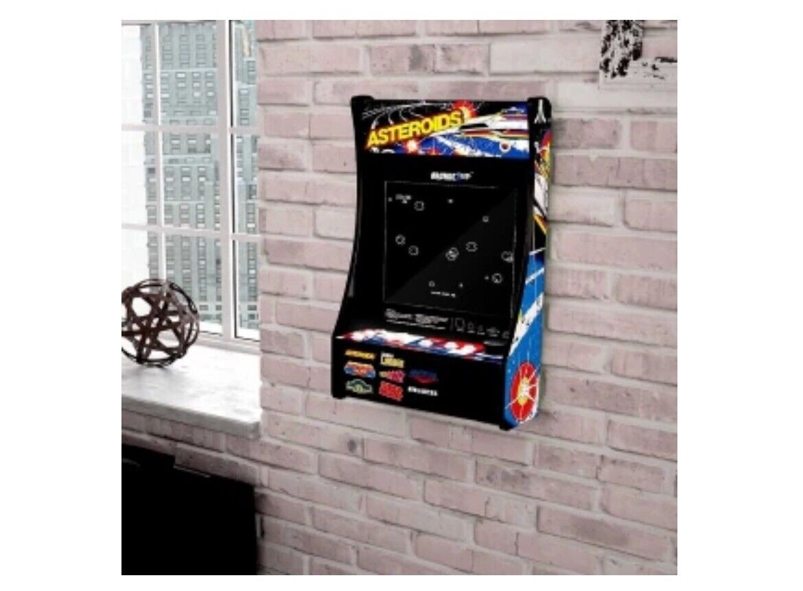 NEW Arcade1up Asteroids 8 in 1 Partycade Counter Or Wall Mount Retro Video Game