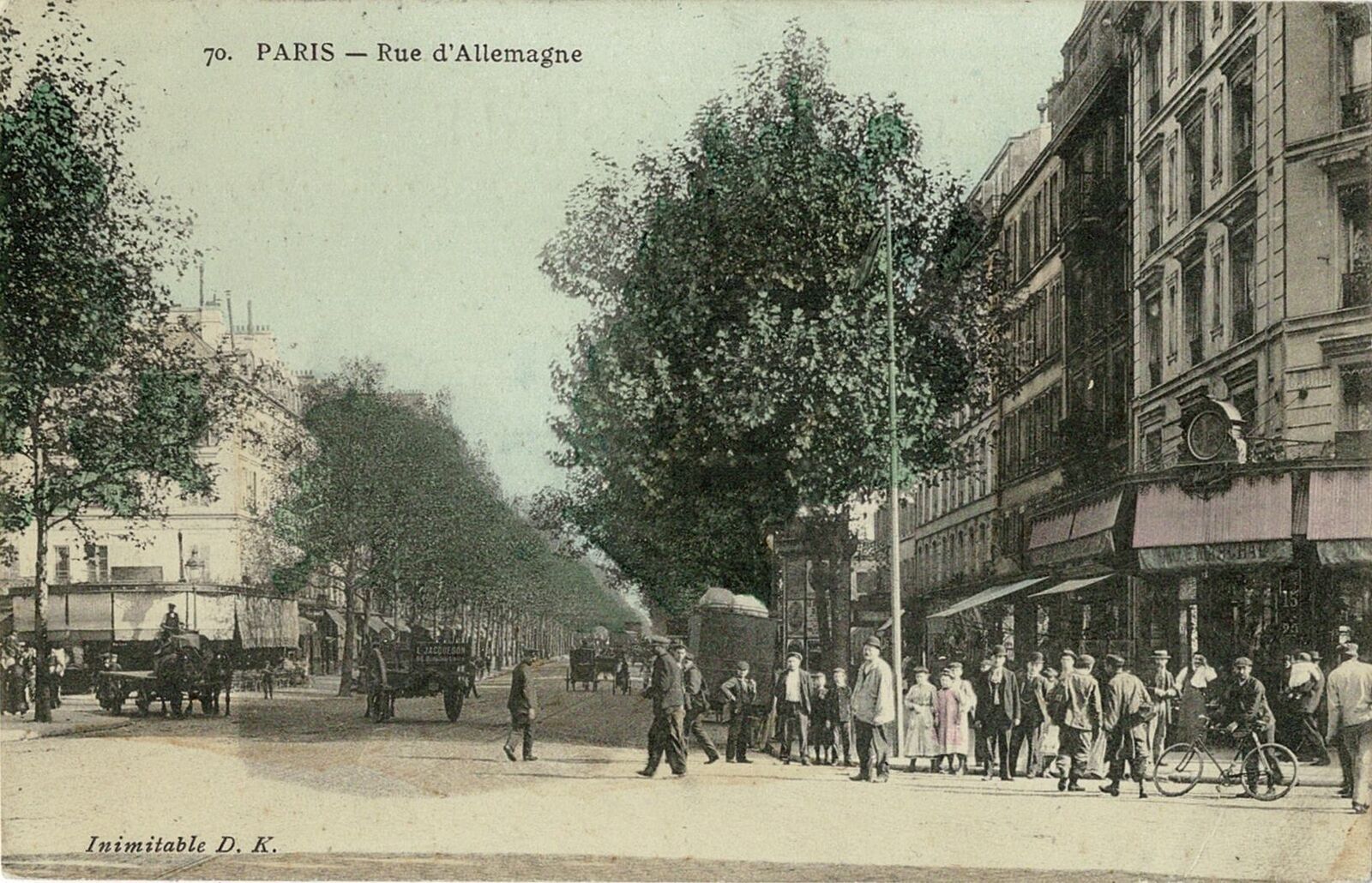 CPA - Paris - Rue d\'Deutschland 1907