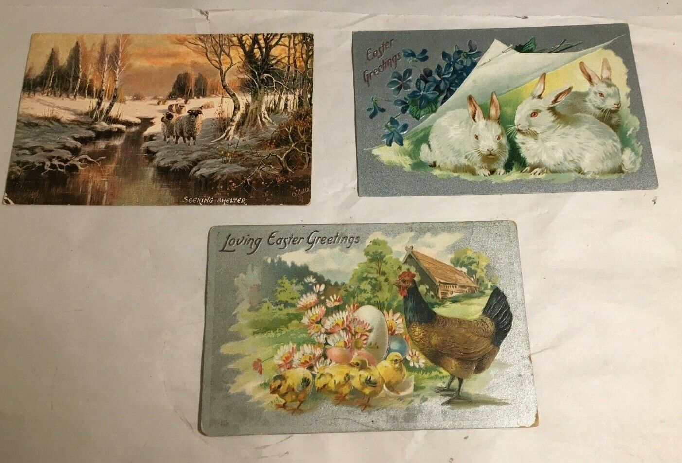 Antique Raphael Tuck Postcards Lot of 3