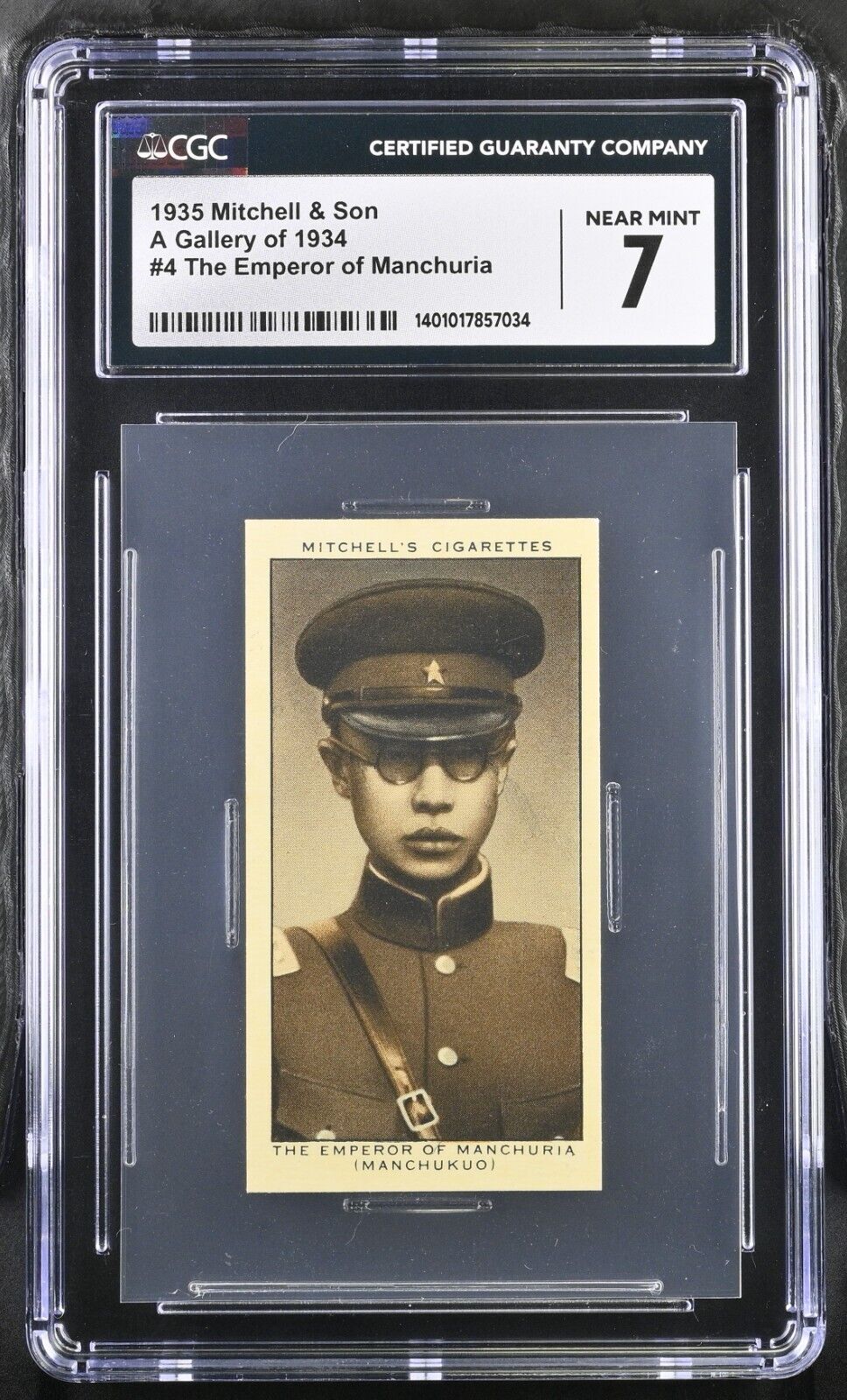 1935 The Emperor Of Manchuria Mitchell &Son A Gallery Of 1934 # 4  CGC 7