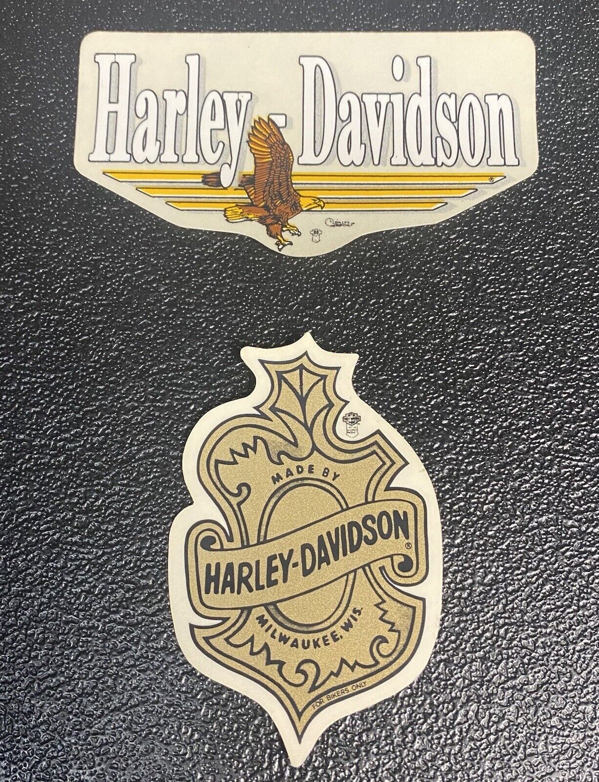 Harley Davidson Vintage 80’s Decal Sticker Set 2 Piece New NOS