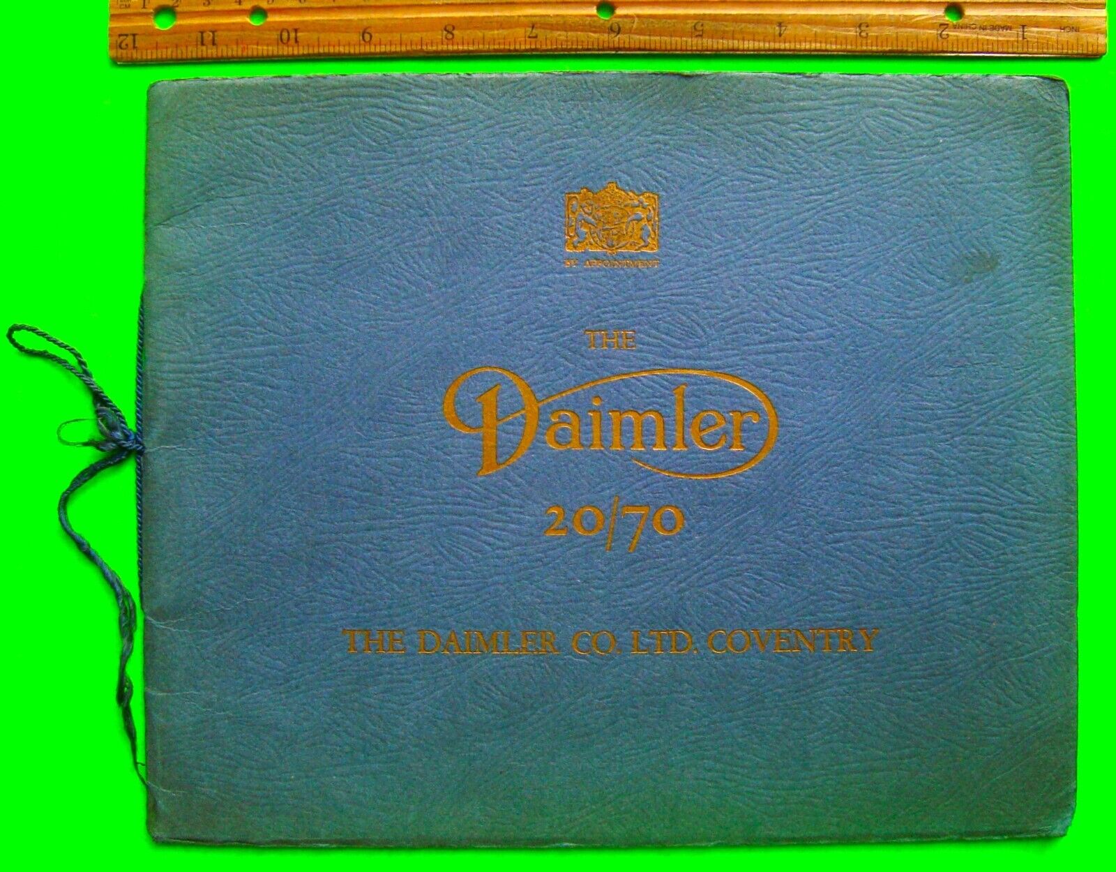 rare 1927 DAIMLER 20/70 PRESTIGE STRING-TIED 36-p CATALOG Brochure CUSTOM BODIES