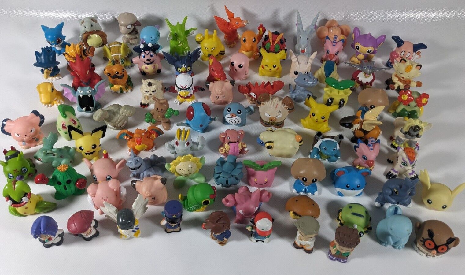 Lot Of 80  Pokemon Kids Finger Puppet Figures BANDAI 1999-2000 NO DUPLICATES 