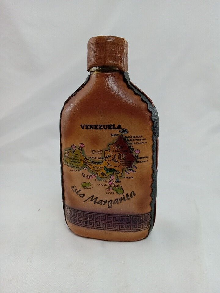 Leather Wrapped Bottle Venezuela Decorative Canteen Bottle Leather Decanter