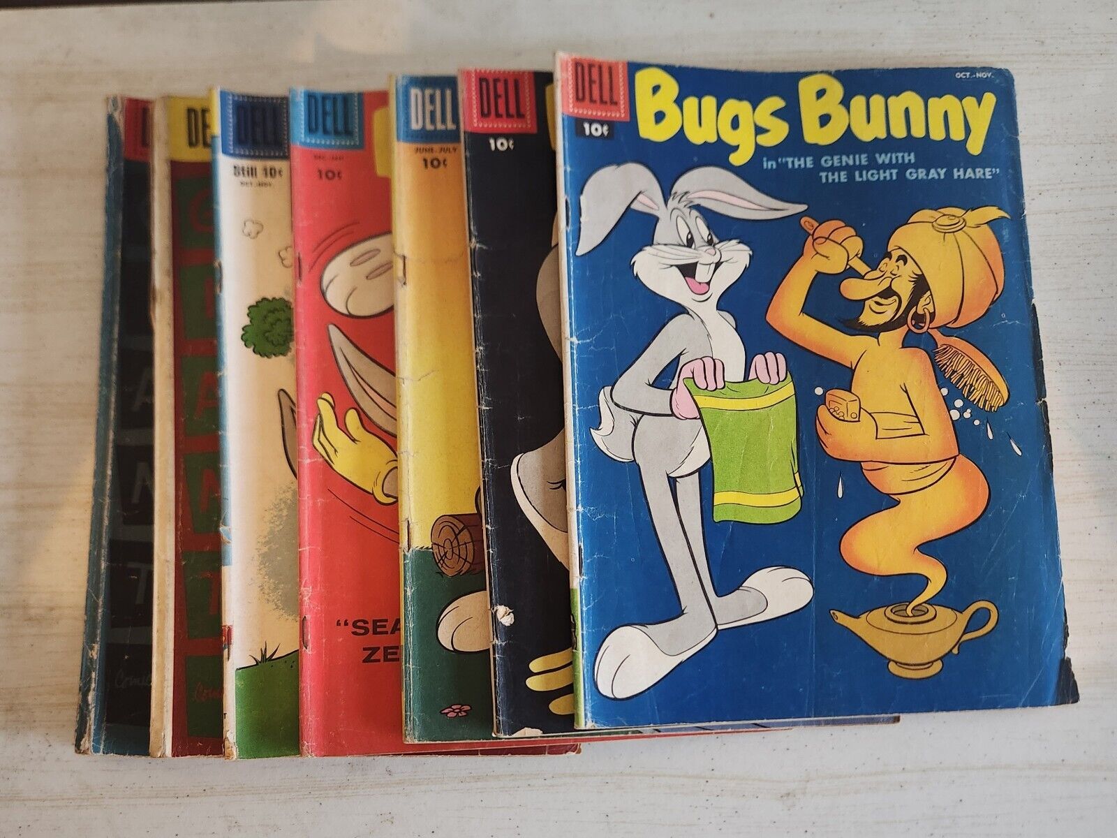 7 Bugs Bunny Dell Comics From 1955 Thru 1958