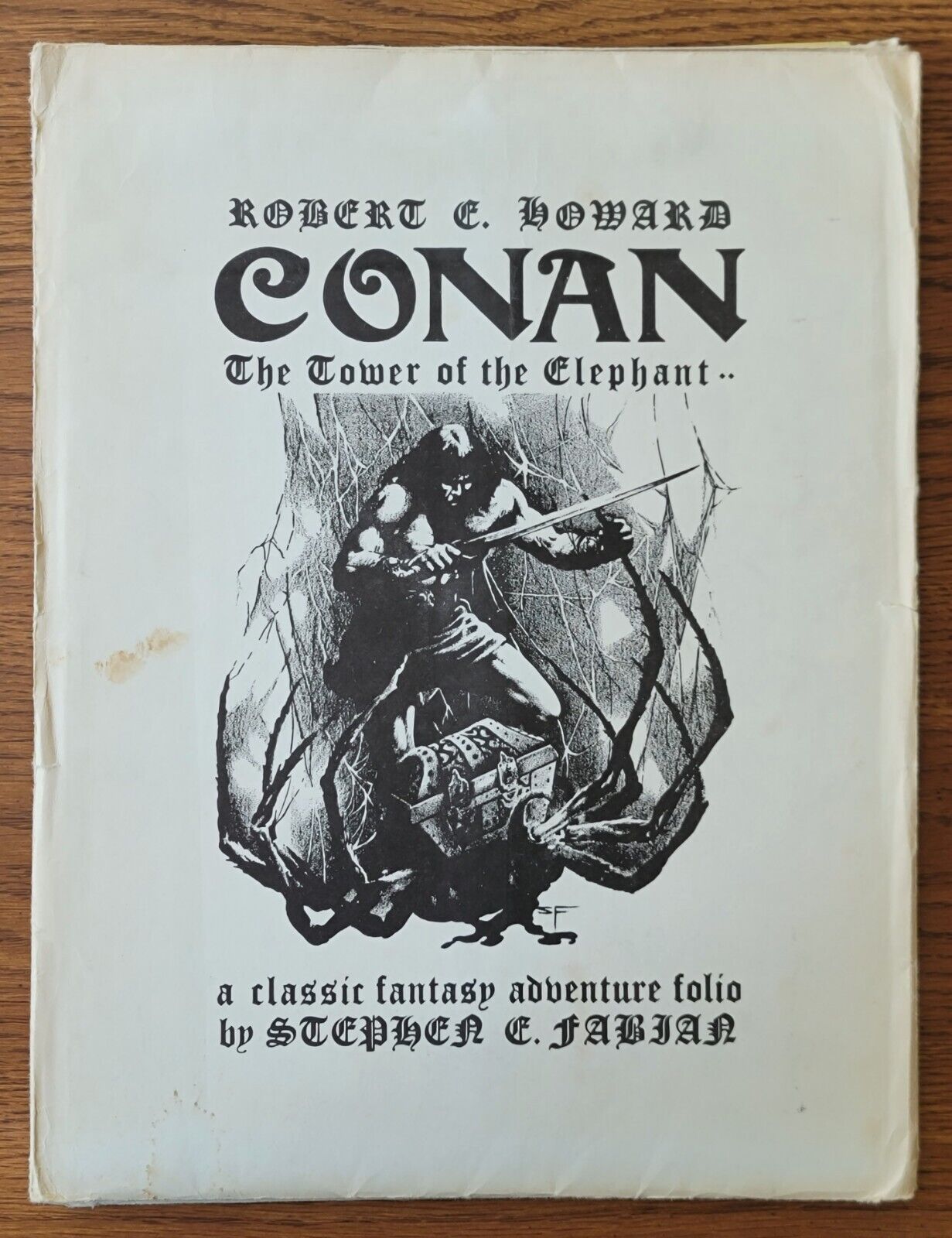 1977 CONAN Tower Of The Elephant Portfolio by Stephen Fabian (8 Image Plates)