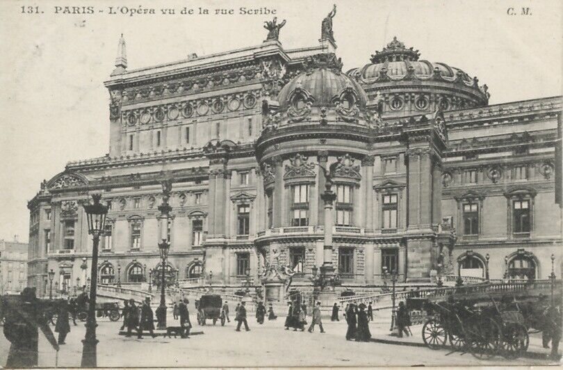 1907 CPA Paris Opera Voyagée