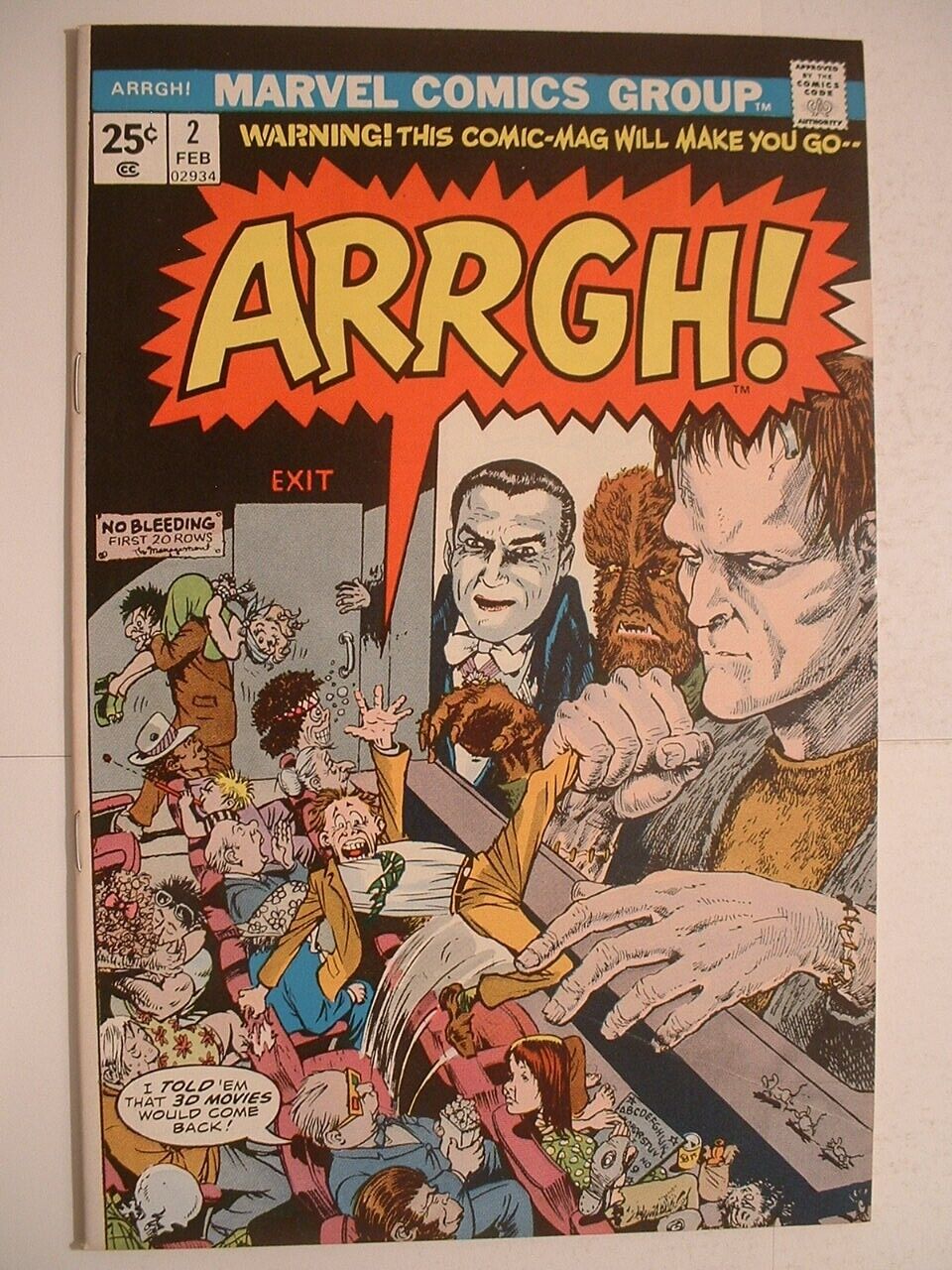 ARRGH #2 - Marvel 1975 - MARVELous Monster Madness Cover