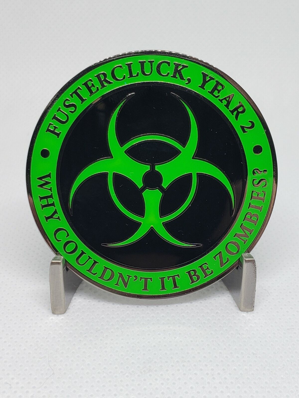 QTY 10 - 2021 GLOWING Operation Global FUBAR Challenge Coin fustercluck zombies