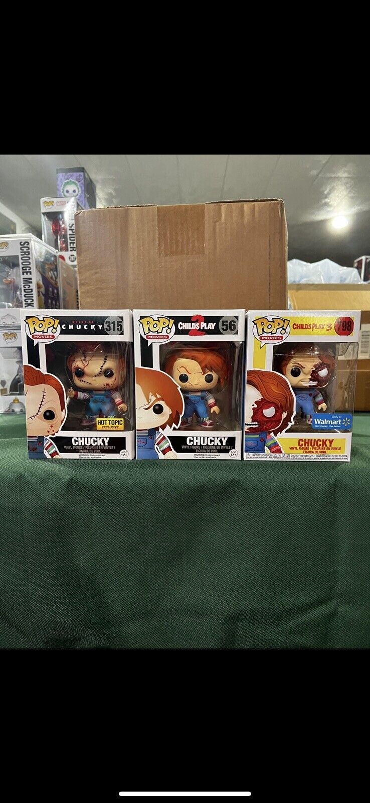 Funko Chucky #56 And Hot Topic 315 And Walmart 798 Exclusives