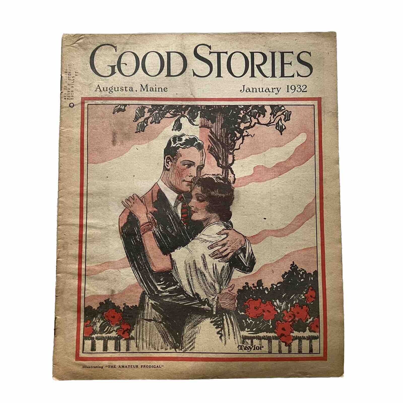 Vintage Good Stories Women\'s Magazine Jan 1932 Advertising Quack Medicine Tips