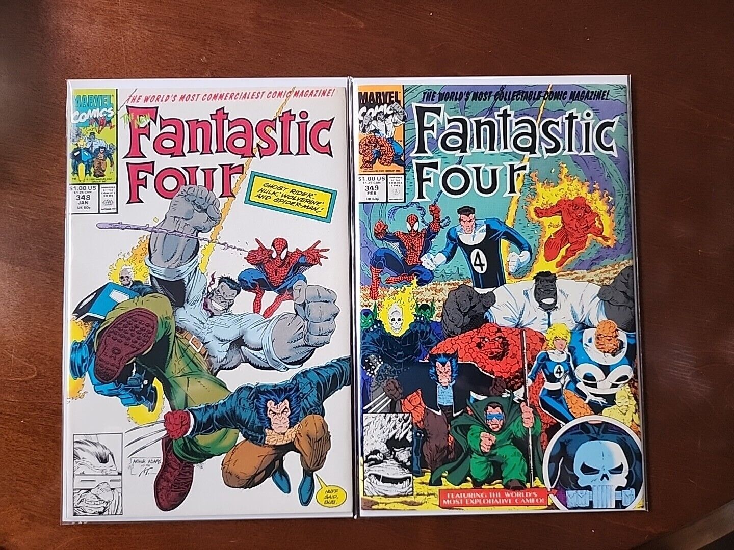 Fantastic Four 348 & 349 first app. New Fantastic Four (Marvel, 1990) 1st Print