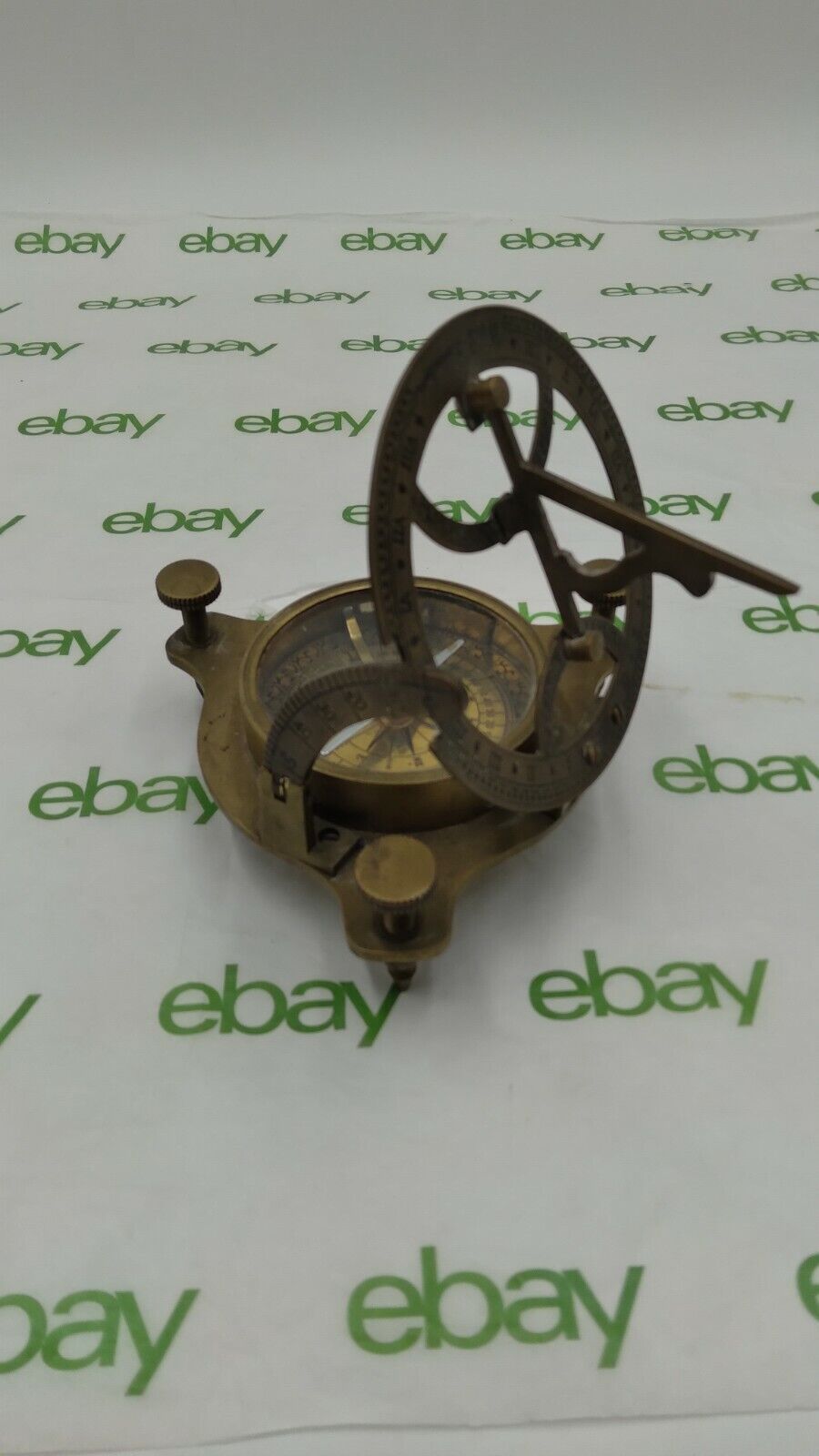 Nautical Solid Brass Sundial Compass Vintage Astro Compass marine