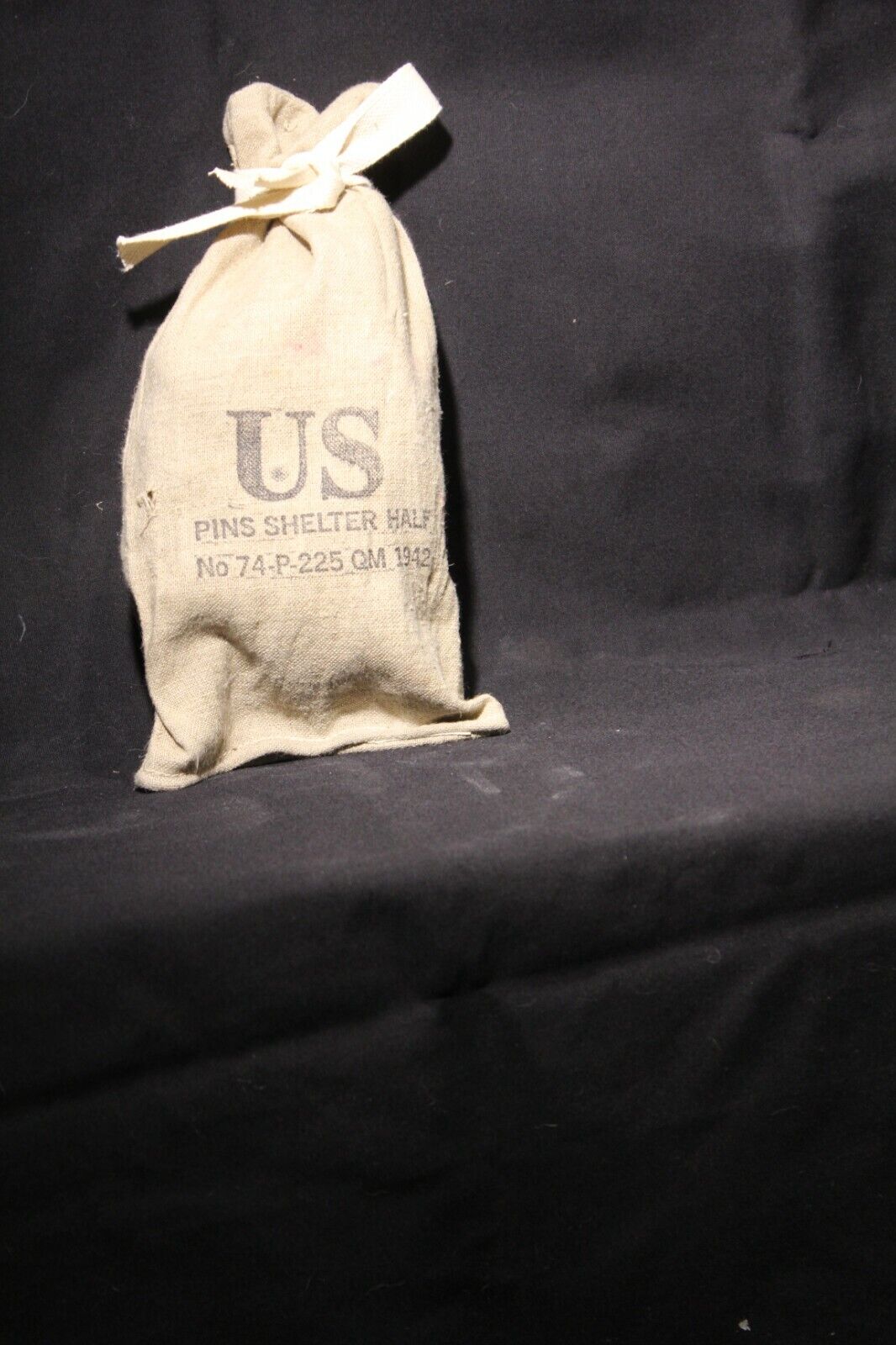 WWII 1942 GI Shelter Half Pin Bag-used for candylettersTools-veryclean-FREE SHIP