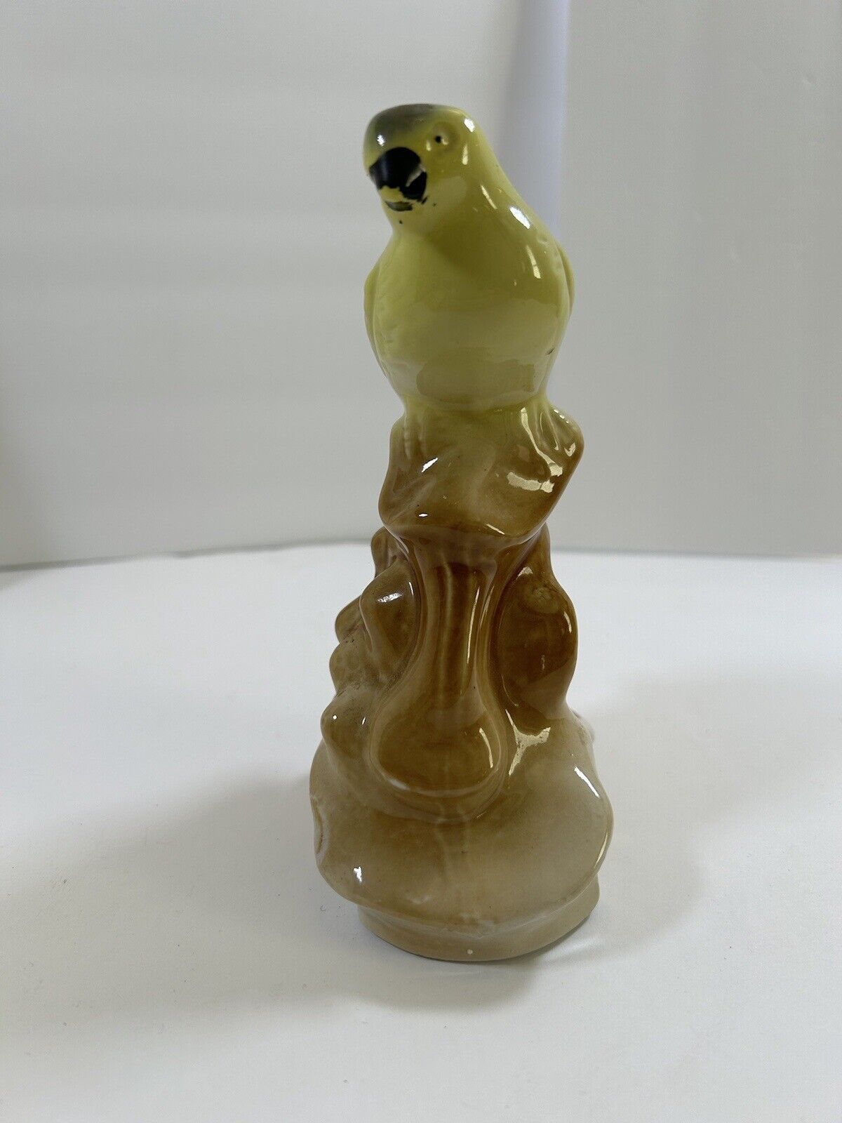 Vintage Ceramic Parrot Figurine Made In Brazil