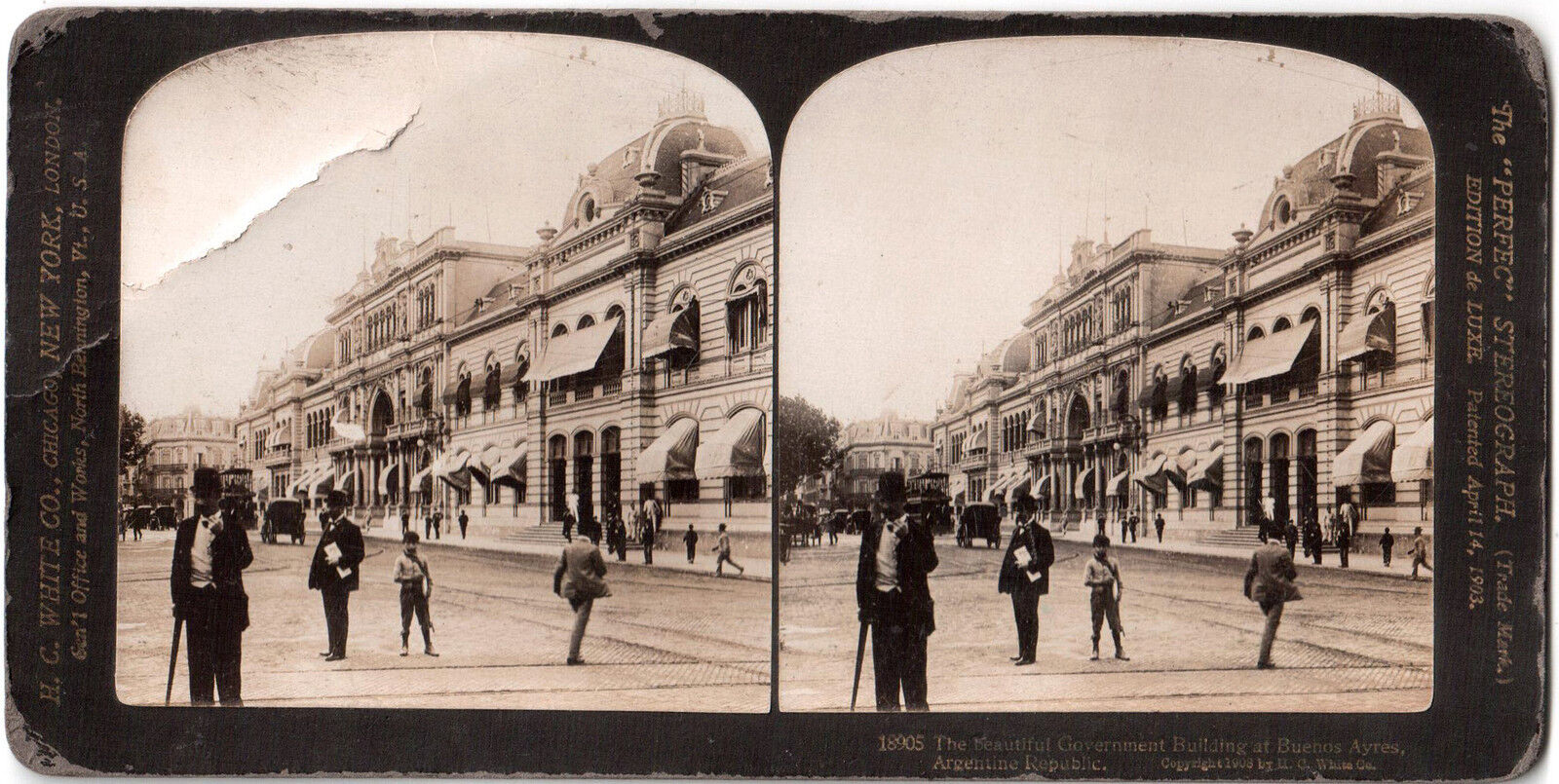 Argentina.Argentina.Buenos Aires.Government Palace.Stereoview.Stereo Photo.