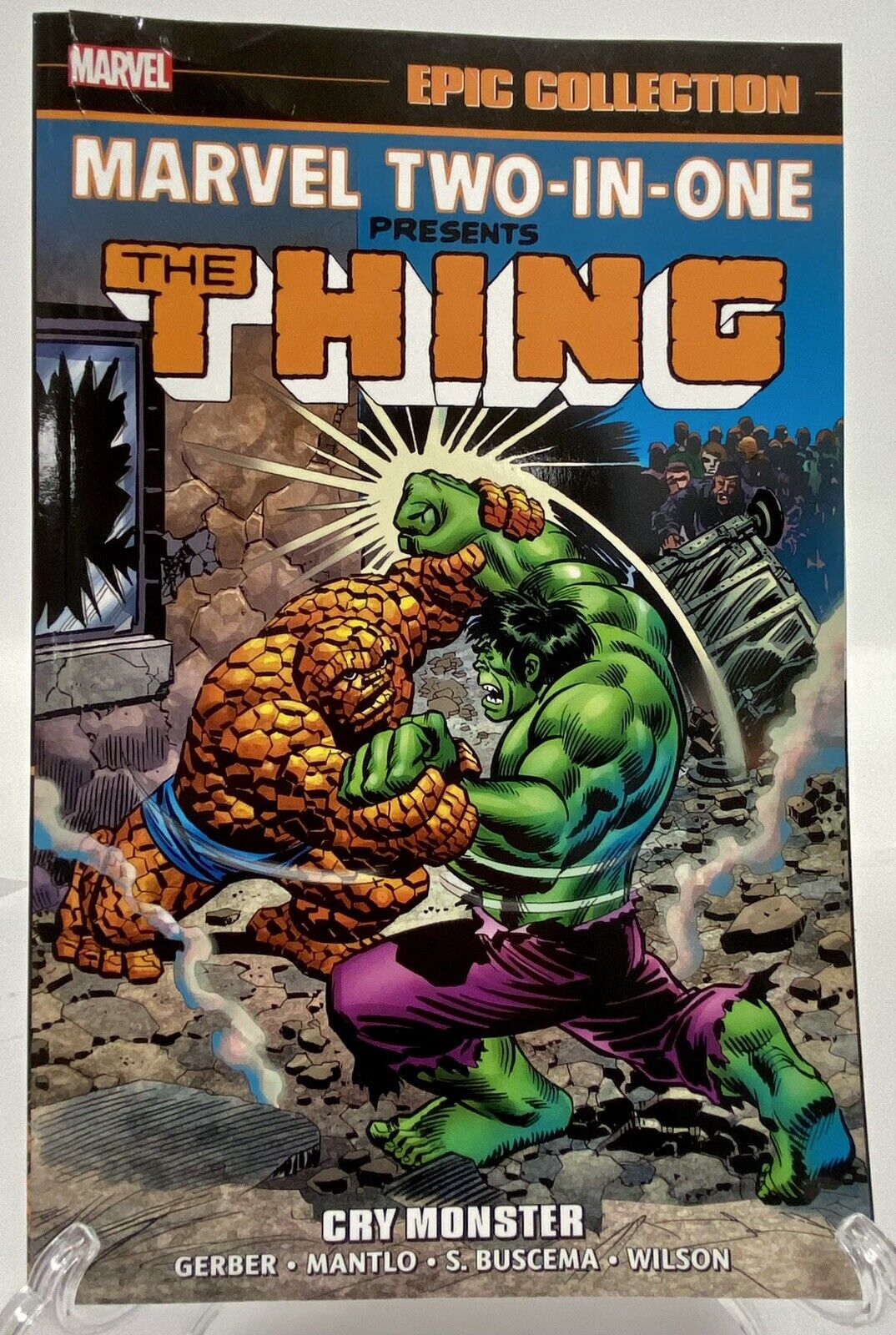 DAMAGED Marvel Two-In-One Epic The Thing Collection Vol 1 Cry Monster TPB Paper