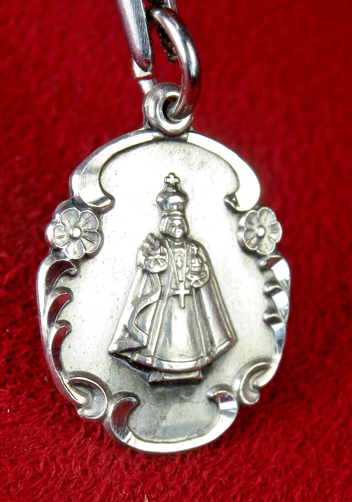 Carmelite Nun's RARE Infant of Prague Patron of Infertile Couples Sterling Medal