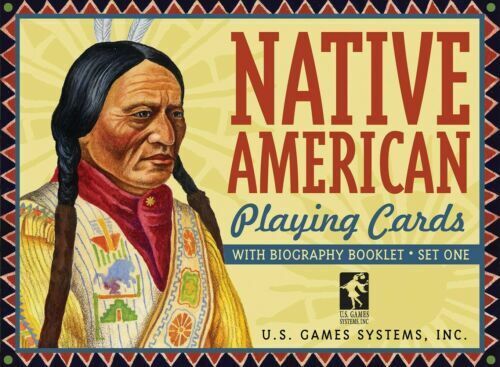 Native American Playing Cards #1 Bridge Size Deck USGS with 124 Page Bio Booklet