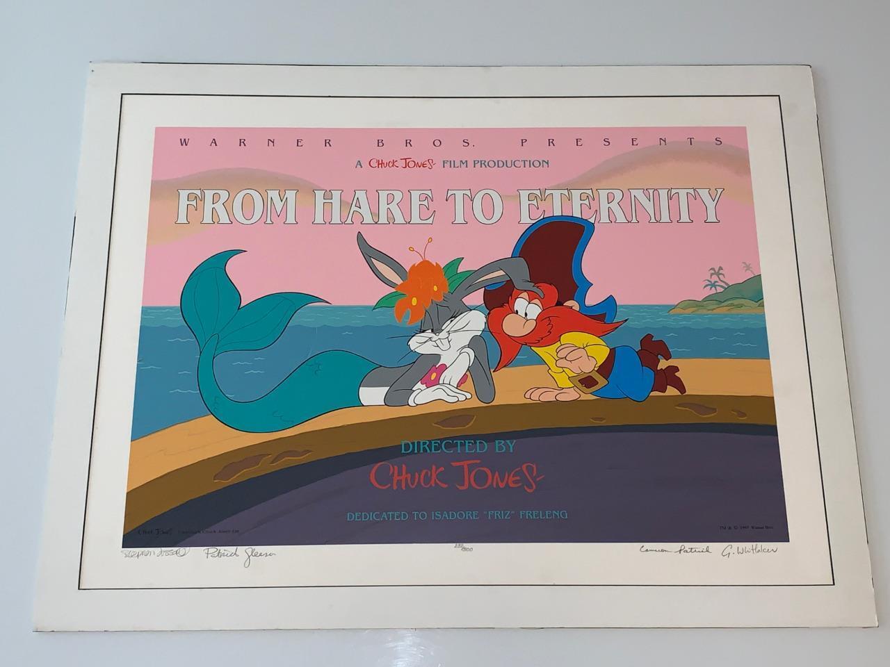 Bugs Bunny From Hare to Eternity 1997 Lim Ed Signed Print #232/500 Signed 4X