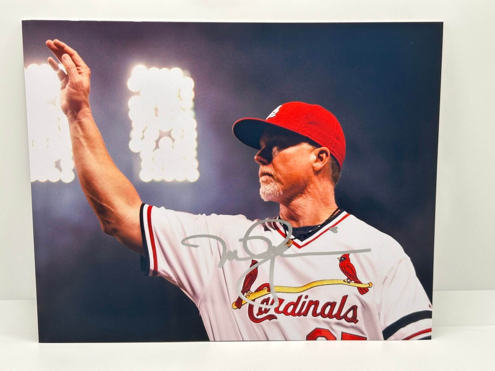 Mark McGwire Cardinals Signed Autographed Photo Authentic 8X10 COA