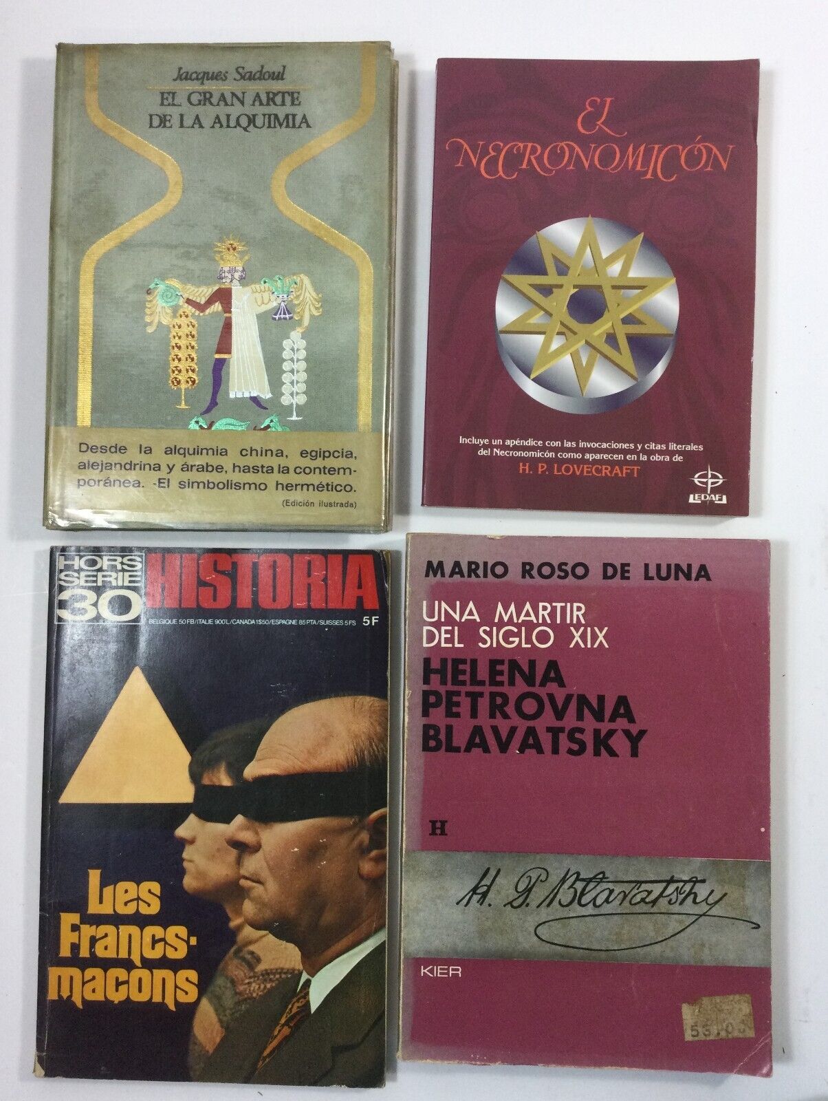 4 Vintage Spanish Books On Mysticism