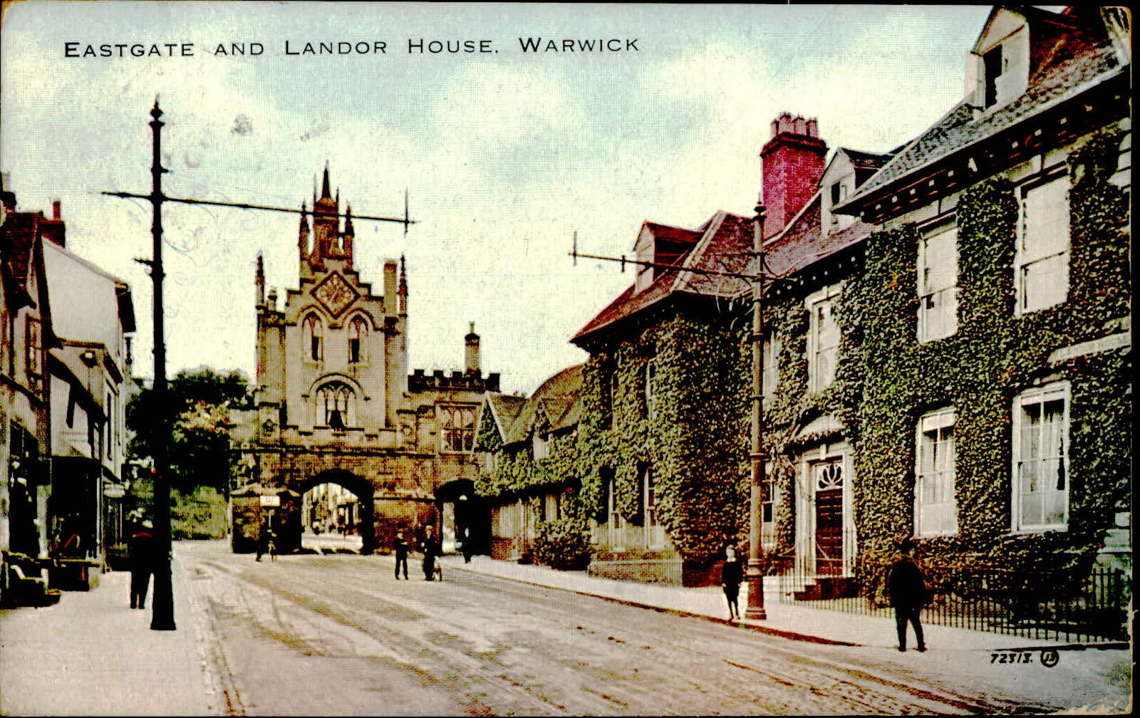 Postcard: EASTGATE AND LANDOR HOUSE. WARWICK OL 72313.
