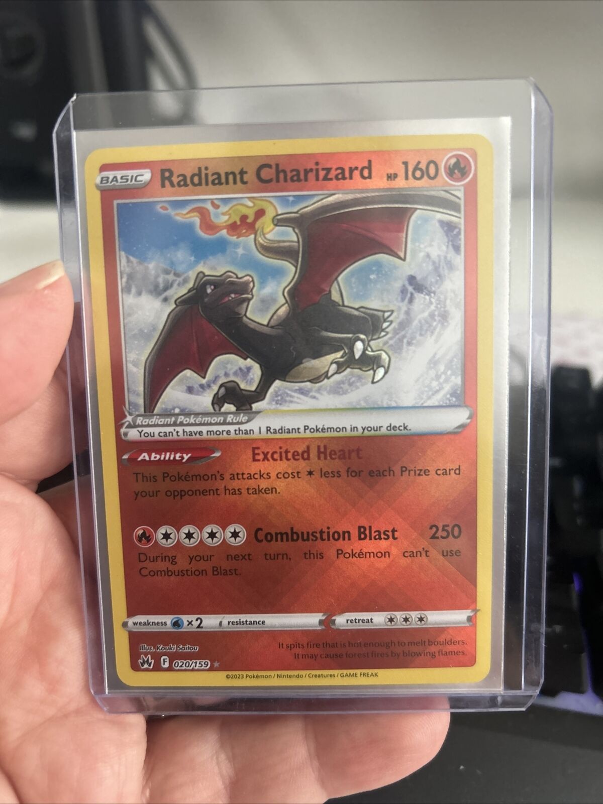 Pokémon TCG Radiant Charizard Crown Zenith 020/159 Holo Radiant Rare