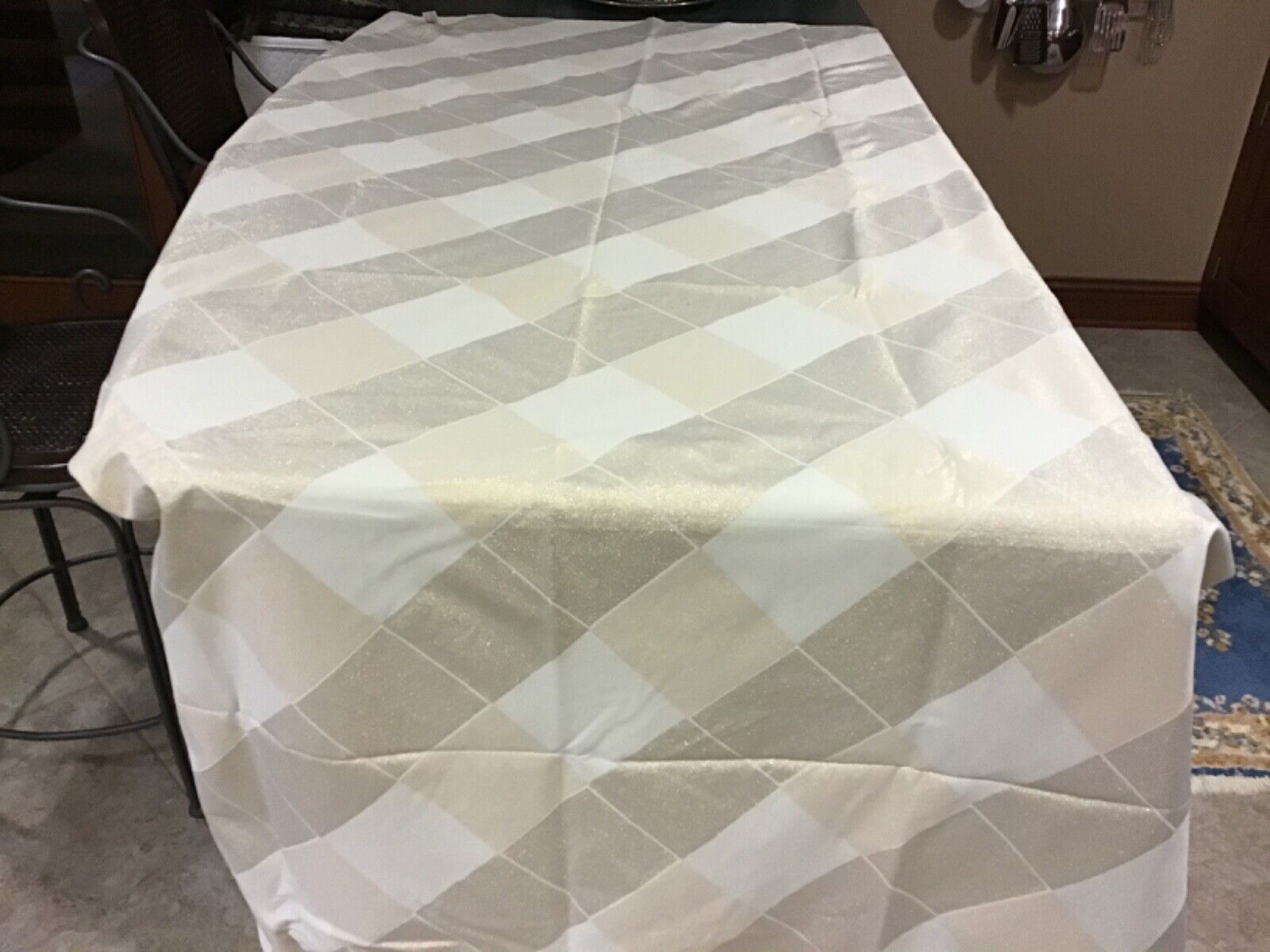 New Pratesi Luxury Cotton\\polyester Table Cloth Made In Italy