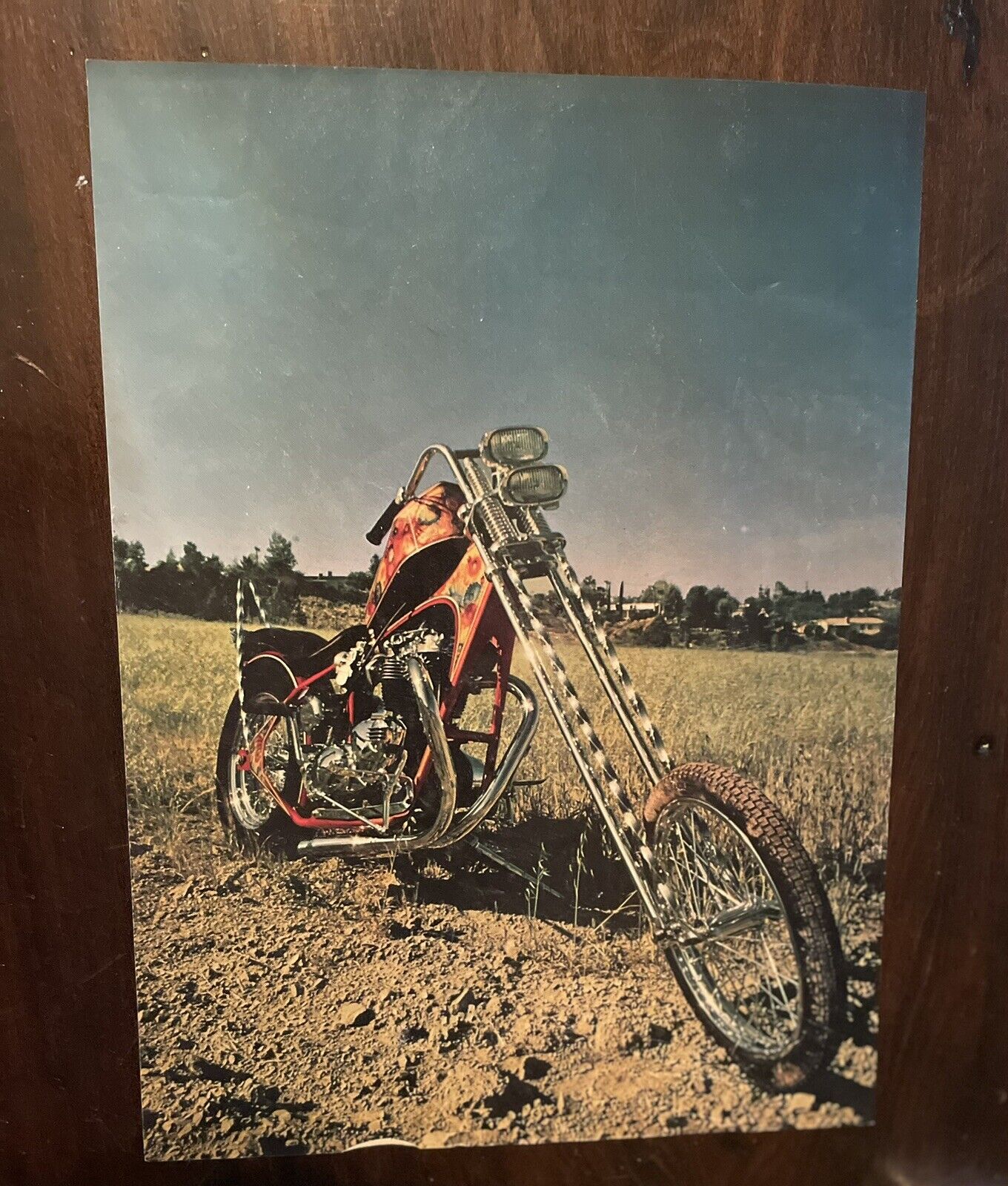 TRIUMPH CUSTOM CHOPPER MOTORCYCLES 1970’s PRINT AD  from VTG Magazine