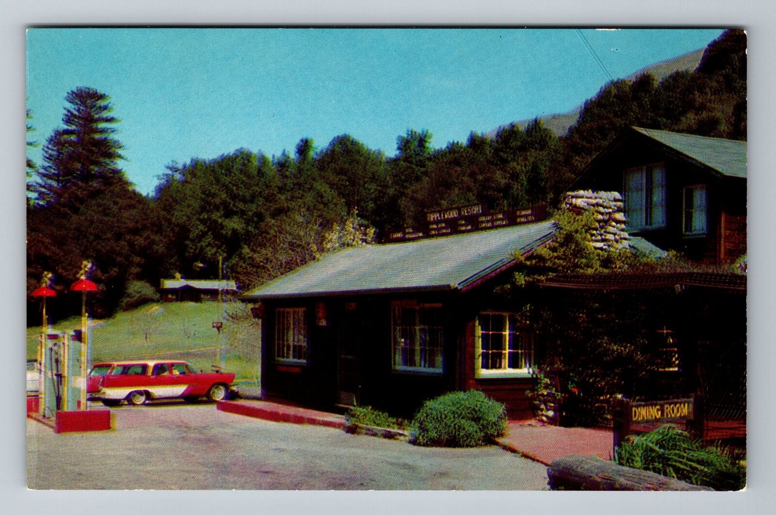 Big Sur CA-California, Ripplewood, Scenic Exterior, Vintage Postcard