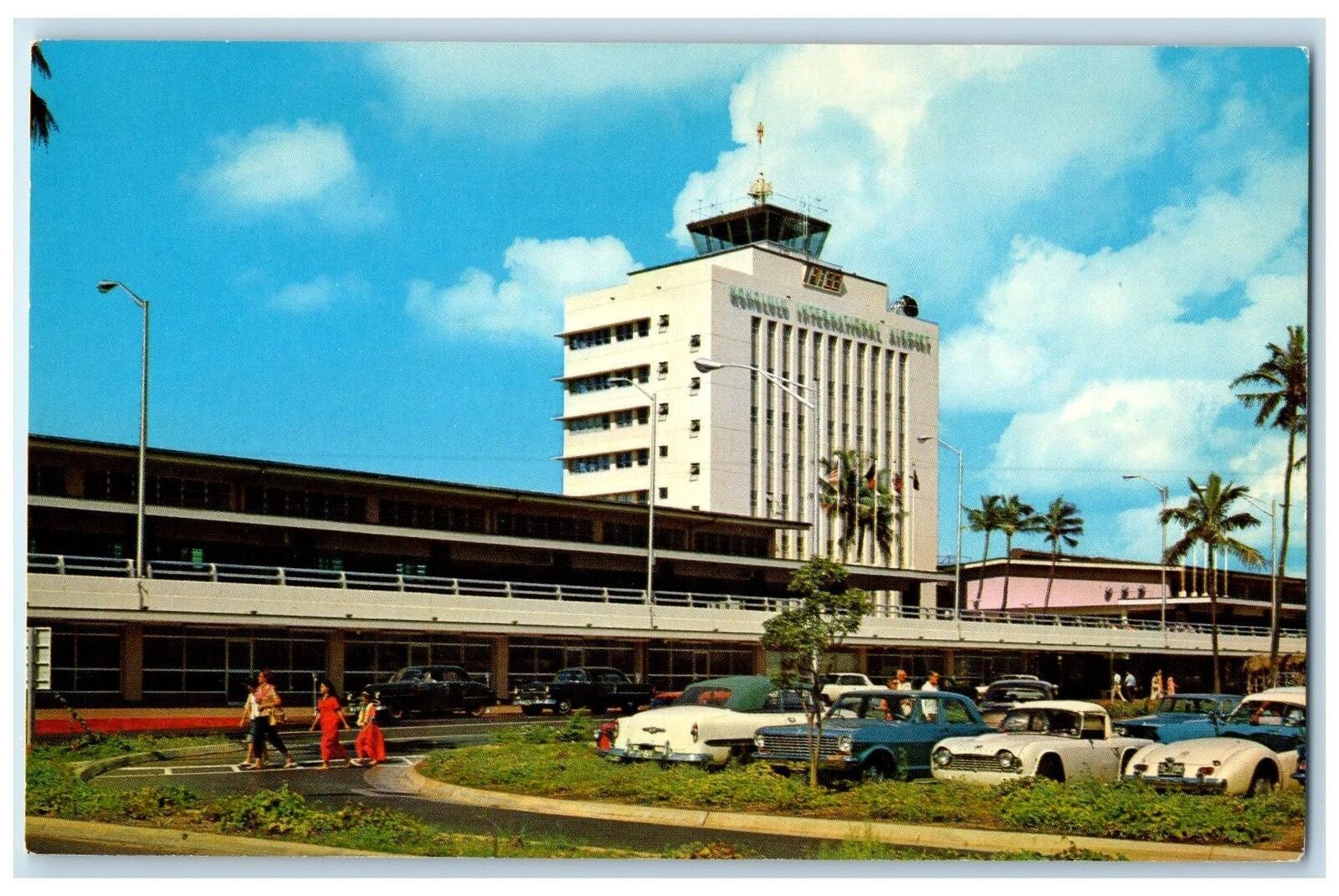 c1960\'s Honolulu International Airport Modern Jet Airport Honolulu HI Postcard