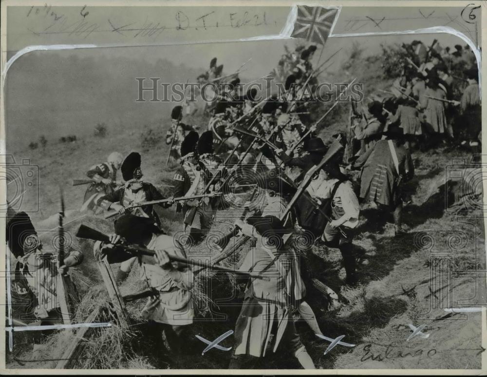 1932 Press Photo Bunker Hill battle re-enactment - cvb10325