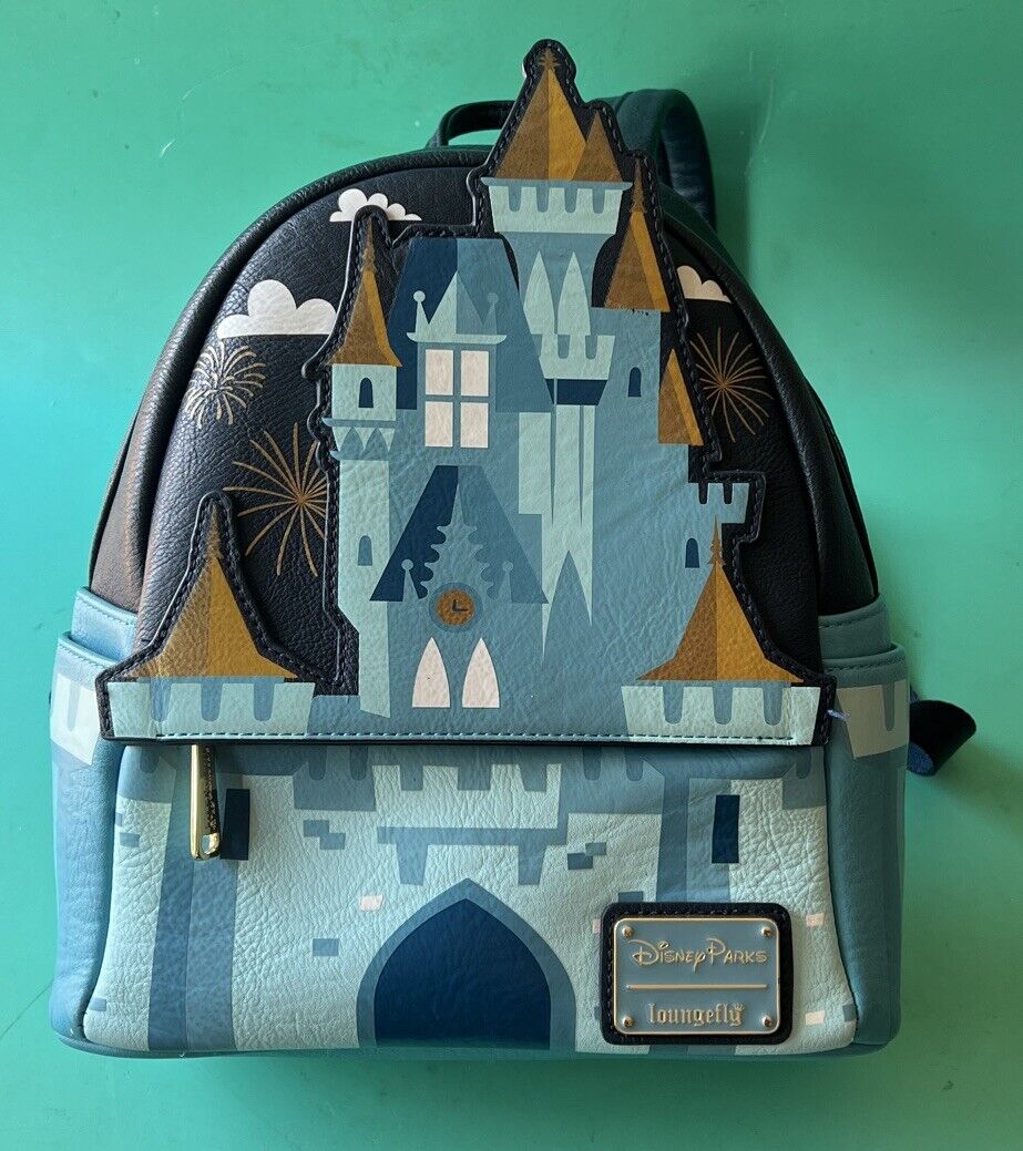 Loungefly OG disney Parks World Cinderella Castle Backpack Very RARE 
