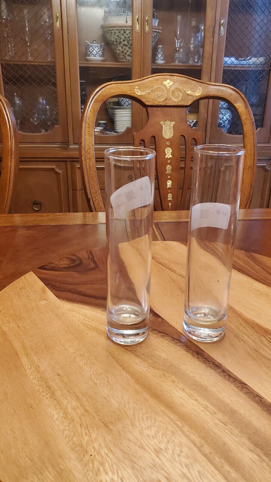 Two Tall Shot Glasses