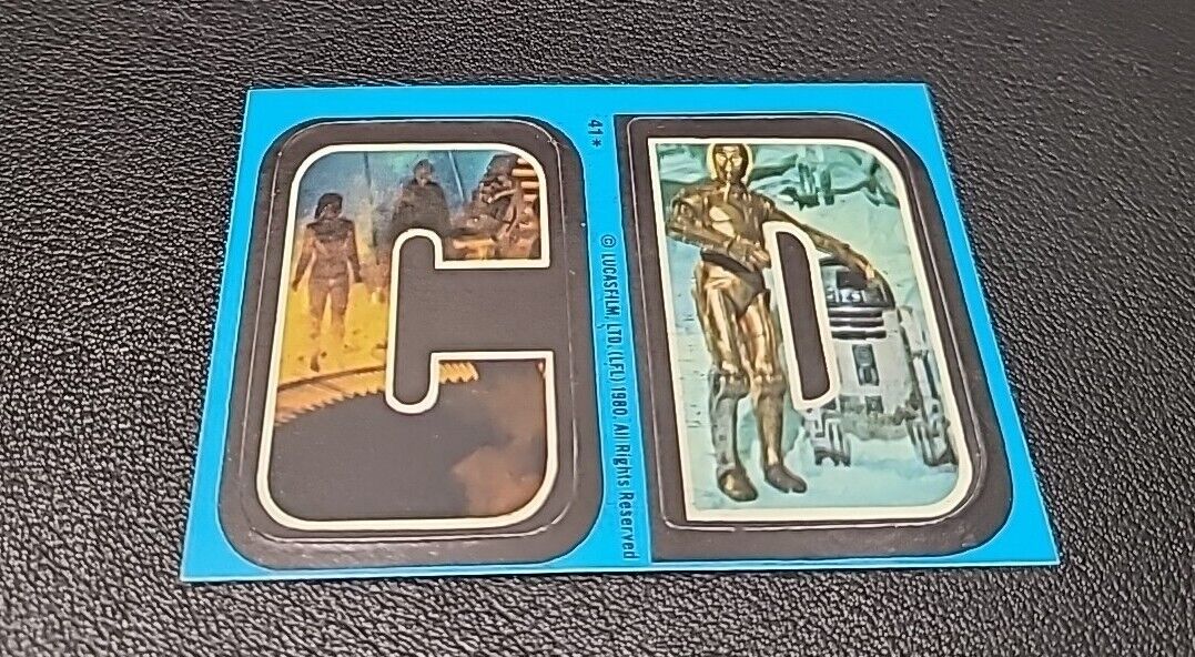 1980 Topps Star Wars ~ (Blue) Sticker Card #41