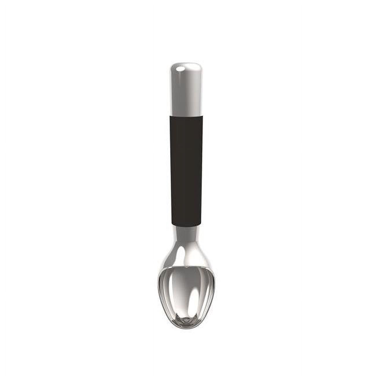 Core Kitchen 6009863 Black & Silver Stainless Steel & TPR Ice Cream Scoop