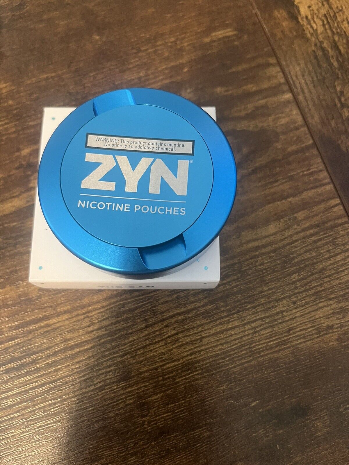 Metal Zyn Can Cyan Blue New Authentic X Icetool