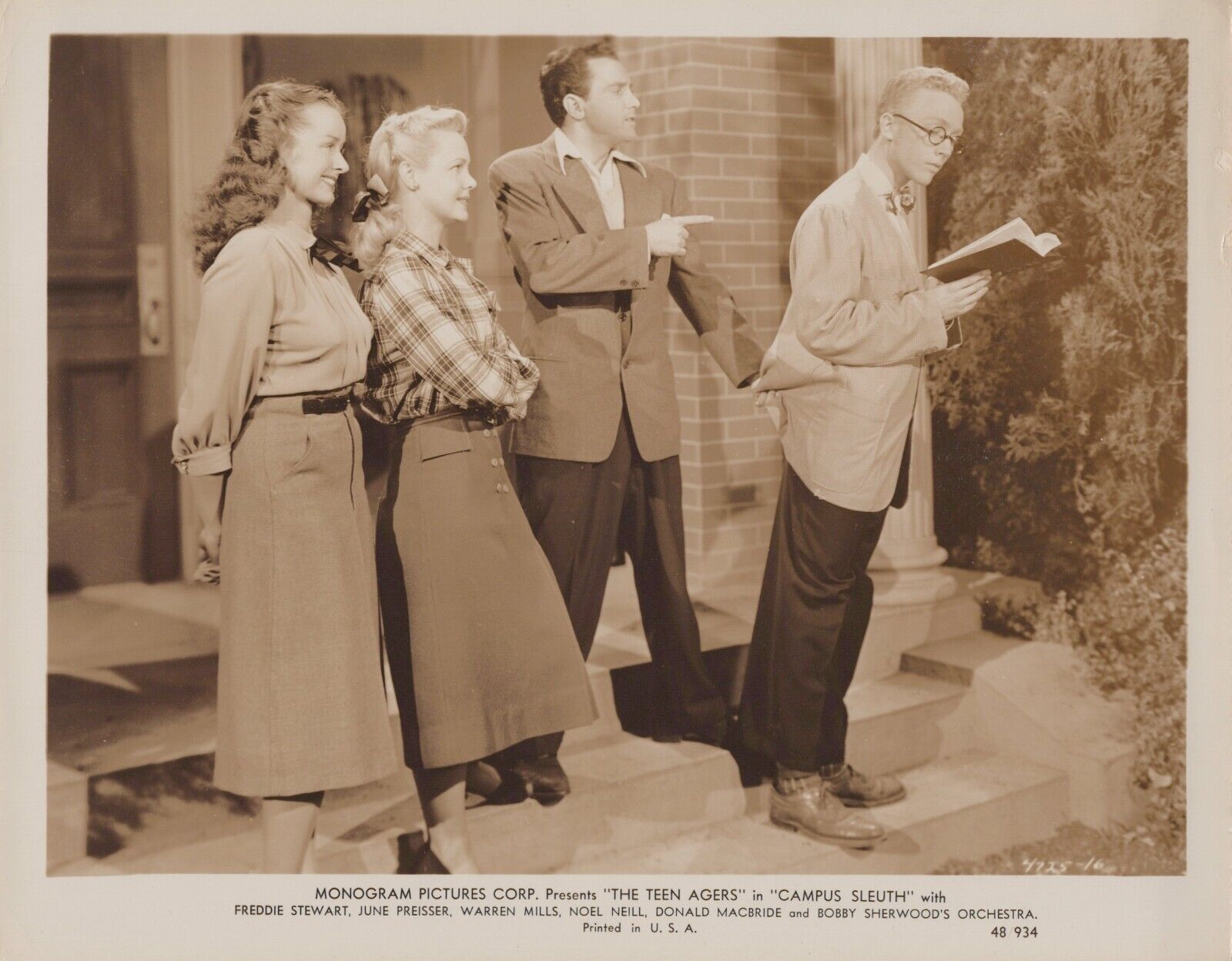 Warren Mills + Noel Neill + June Preisser + Freddie Stewart (1948) Photo K 289