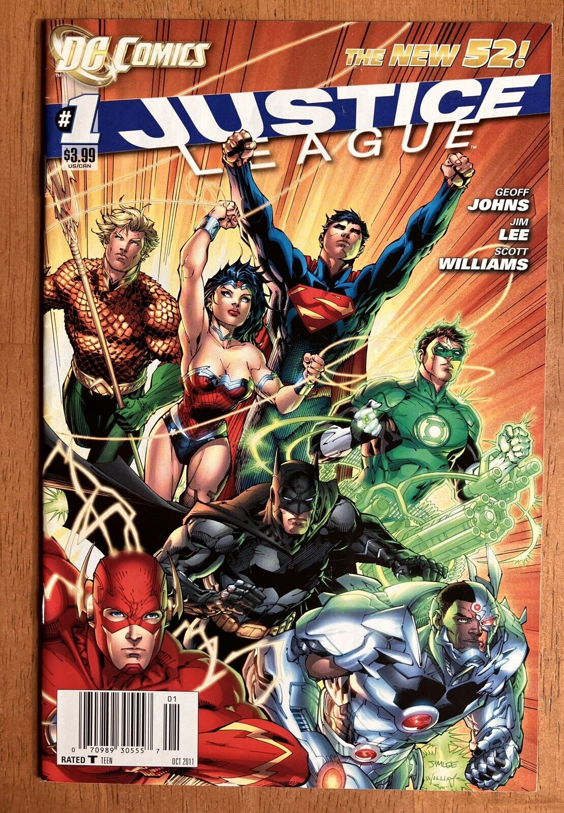 Justice League #1 (2011) VF, 1ST PRINTING, KEY COMIC NEW 52