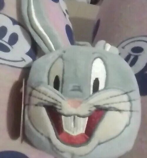 Hallmark Fluffball Bugs Bunny Looney Tunes NWT Plush Ornament Decoration Toy 