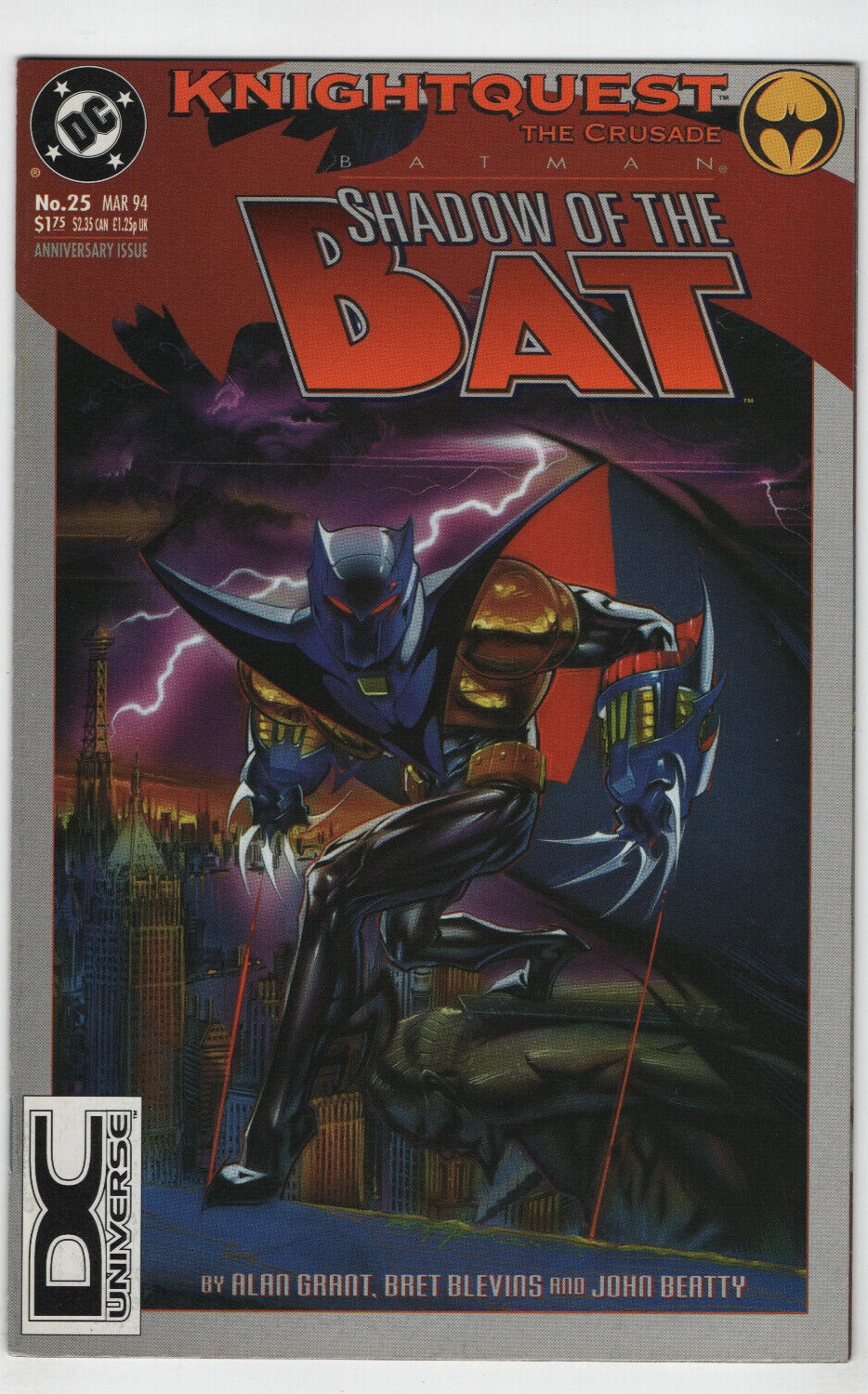 BATMAN SHADOW OF THE BAT #25 DC UNIVERSE DCU LOGO VARIANT 2ND PRINT DC COMICS
