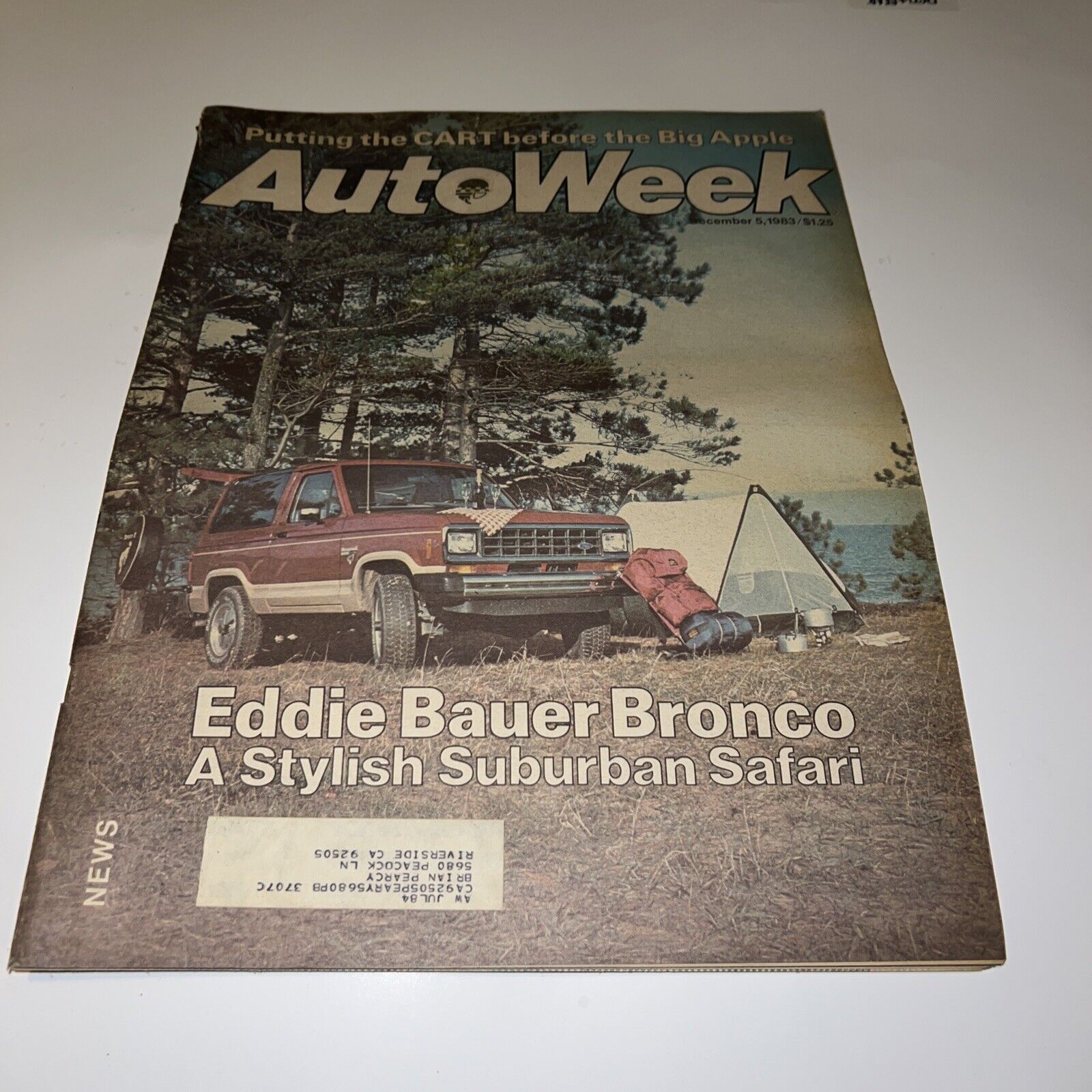 AutoWeek News December 5, 1983- Eddie Bauer Bronco