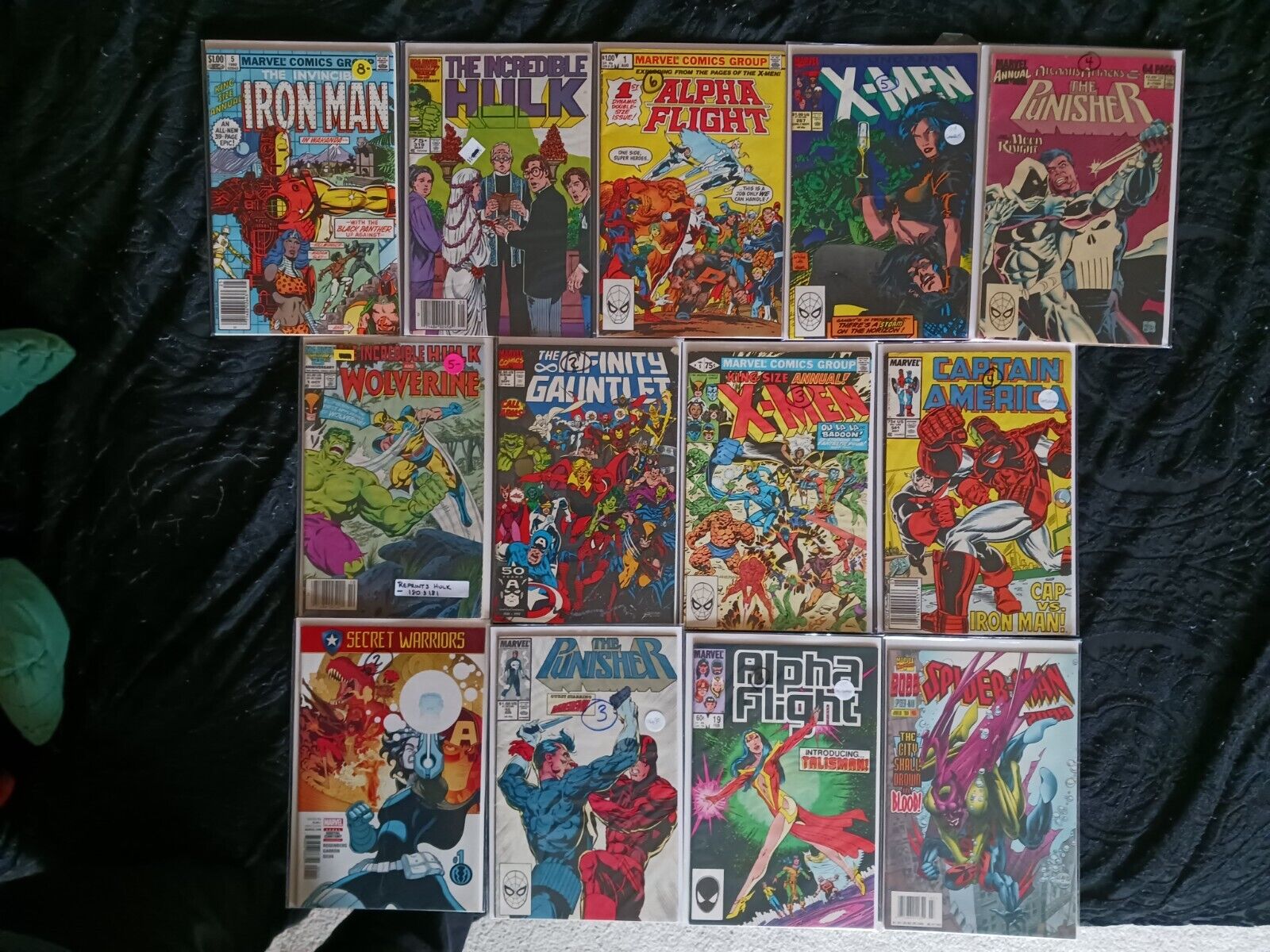 Marvel 13 book key issue lot-vg/f to vf see description