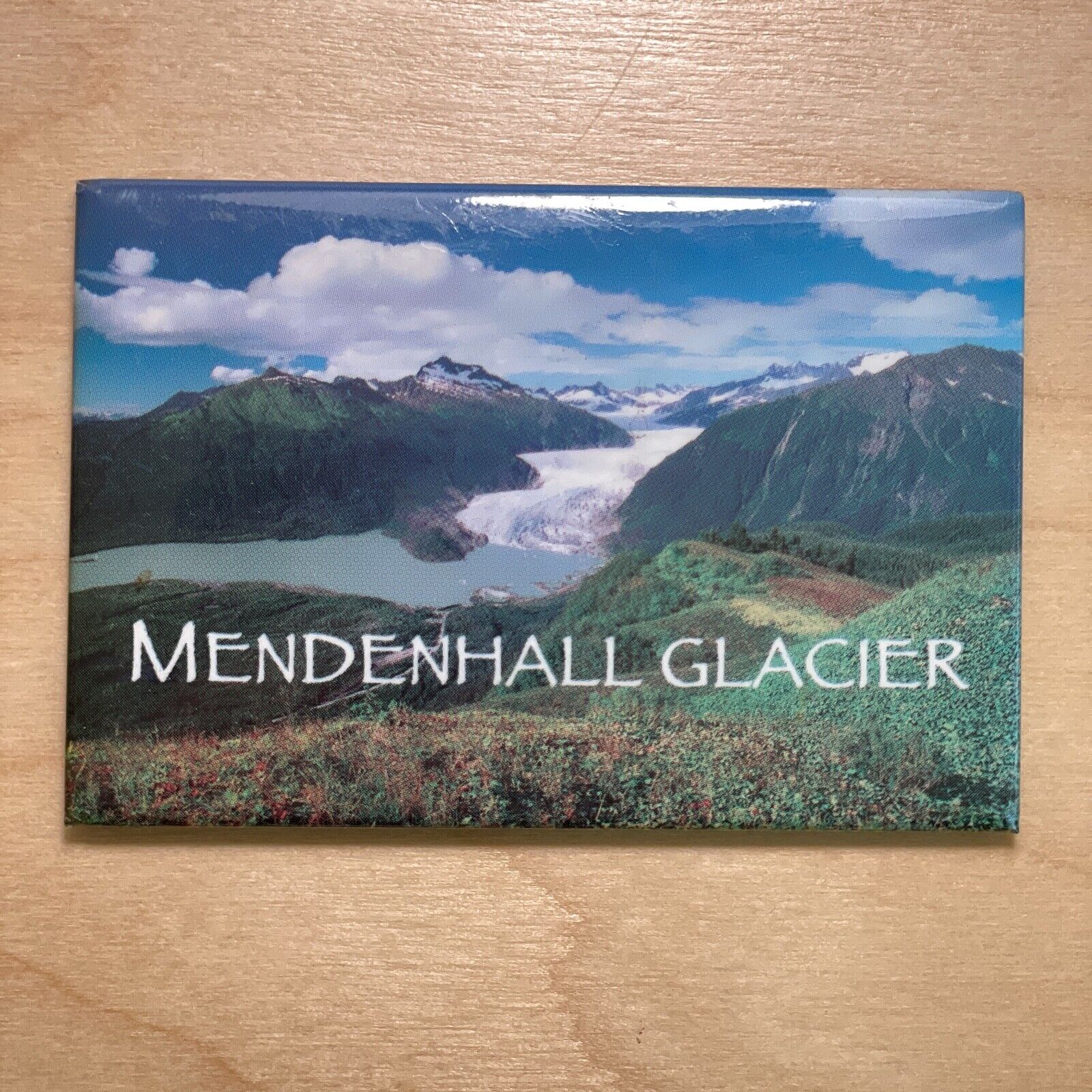 MENDENHALL GLACIER, ALASKA - Souvenir Refrigerator Fridge Magnet