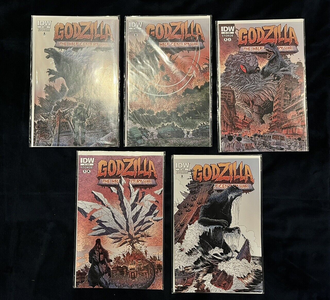 Godzilla: The Half Century War #1-5 (2012) Complete Lot