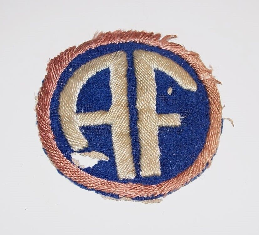 SALTY ORIGINAL WW2 ITALIAN MADE EMBROIDERED WOOL ALLIED FORCE HQ PATCH
